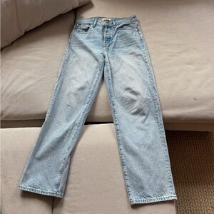Madewell Women’s Low-Slung Straight Light Blue Jeans